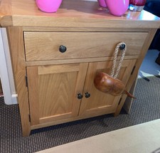 Solid Oak Small Sideboard/cupboard