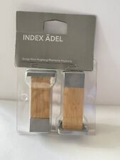 IKEA Curtain Pole (2cm) Finials /Ends| Pk 2 | no. 18481 | Index Ädel Oak Effect