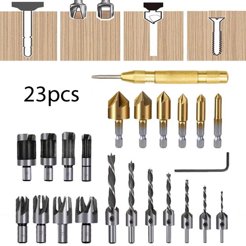 23xwood chamfer drilling bits - chamfer,