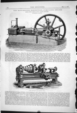 Old 1887 Compound Engine Manchester Ruston Lathe Cooper Capstan Turre Victorian