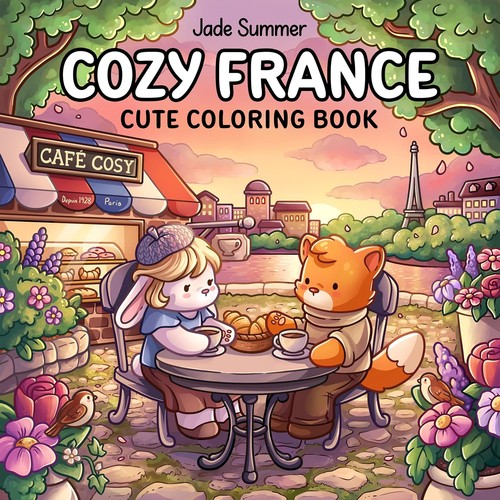 Cozy france cute coloring - a,