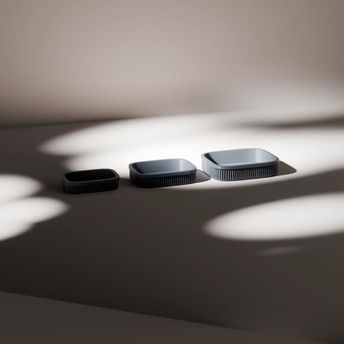 Ribbed nesting jewellery trays - nesting,
