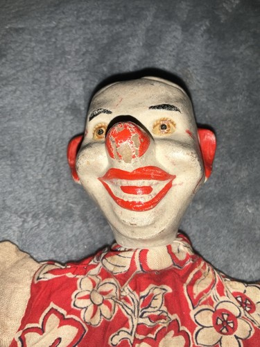Clown glove puppet - puppet-, from