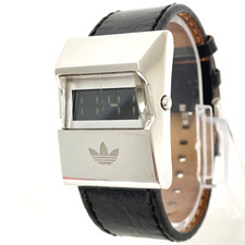 Adidas ADH 1329 LCD Watch silver steel digital Y2K retro HSD LED mens womens