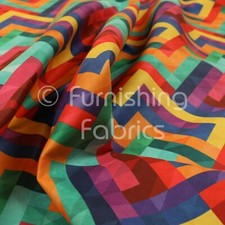 Colourful geometric chevron - colourful,