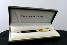 Tipperary Crystal Ballpoint Pen - Gold Plated, In Carry Case