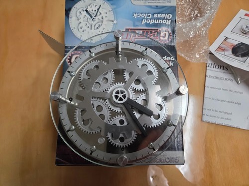 Glass front gear - gear, clock,