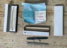 KJS3045 Vintage Box Paper Parker 17 Lady Fountain Pen & 45 Propelling Pencil