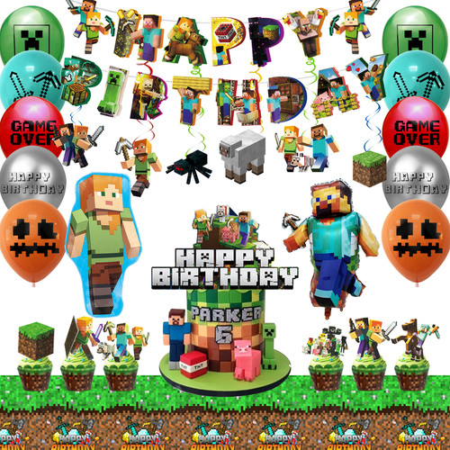 Minecraft birthday party - minecraft,