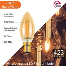 LED Filament Candle Bulb