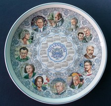 WEDGWOOD CALENDAR PLATE MILLENNIUM ART & MUSIC  - GREAT CONDITION