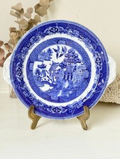 Blue Willow Handled Serving