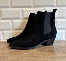 Office Black Suede Pull On