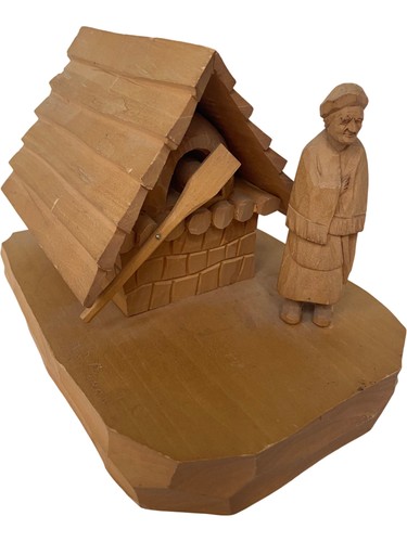 Handmade wood carving cottage - carving,