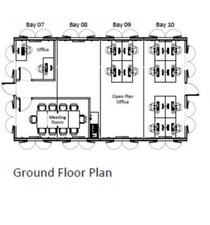 24ft 4 bay modular building