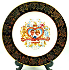 Royal FALCON 1981 PRINCE CHARLES & DIANA Marriage Collectable Porcelain Plate
