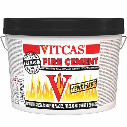 Vitcas black fire cement 5kg - vitcas,
