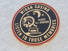 Northern Soul Pin Badge, Wigan Casino, Twisted Wheel, KTF, Ric-Tic AMG Okeh