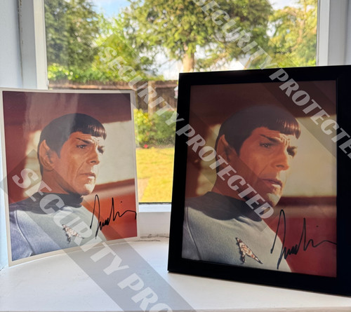 Leonard nimoy signed autograph - signed,