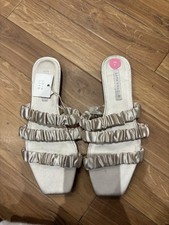 Zara Satin Mule Slider Sandals