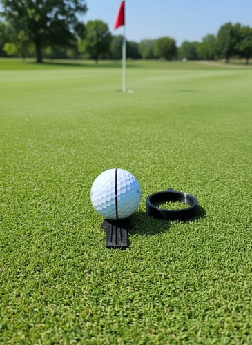 Golf ball alignment - alignment, tool