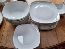 36 Piece White Dinner Service Set