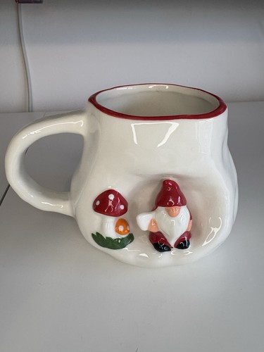 Ceramic gnome mug novelty - gnome,