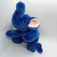 Vintage Peanut Royal Blue Elephant TY 1998 Beanie Buddies 12" Soft Toy Plush