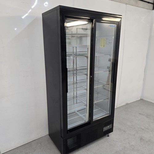 Display fridge double door - display,