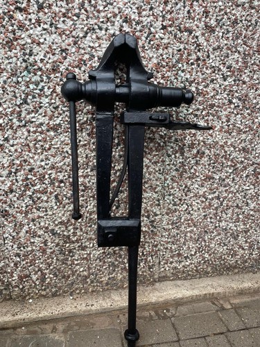 Vintage blacksmiths leg vice - leg,