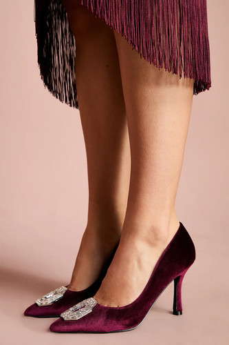 Coast burgundy court - court, shoes