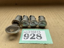 GENUINE  set of 4 THULE USED MATCHING  BARREL  LOCKS PLUS KEY Number N074