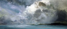 ORIGINAL SCOTTISH ART  - OIL PAINTING -  AFTER THE STORM , THE SUMMER ISLES