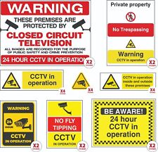 CCTV Sign, Sticker, Window -