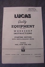 LUCAS STARTER MOTOR WORKSHOP