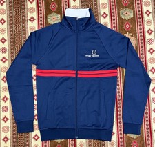Sergio Tacchini New Dallas Track  Jacket Maritime Blue Rush Red Mens Casuals