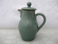 Denby Pottery Manor Green Pattern Very Small Coffee Or Tea Pot Made in Stoneware