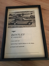 Bentley S series-1955 A4 framed advert