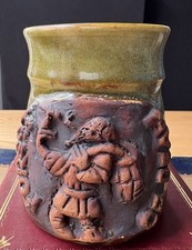 Forest of Dean Pottery Relief Mug PS 1978 Vintage Ceramic Collectors England