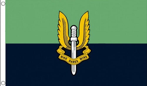Sas flag blue and - x,