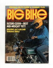 BIG BIKE SEPTEMBER 1977 - SUZUKI GS550 HONDA 750 YAMAHA XS750