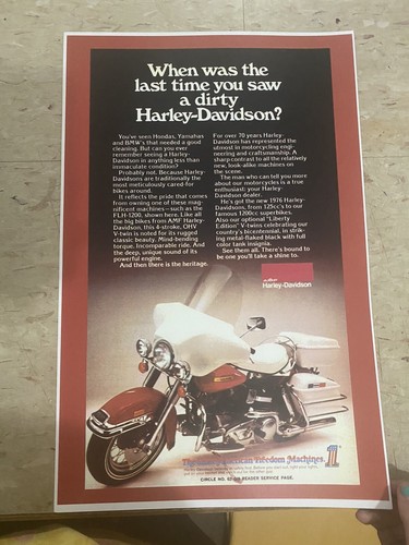 Vintage harley davidson flh - vintage,