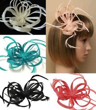 Gorgeous Looped Ribbon Sinamay Flower Loops Fascinator Hair Clip & Brooch Pin