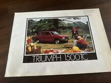 Triumph 1500TC Range Sales Brochure 1974