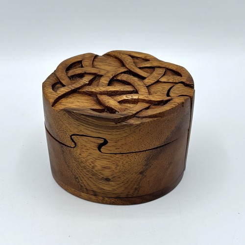Hand carved wooden - hand, celtic