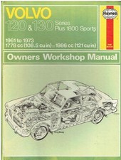 VOLVO 121-123 131-133 221-223 SALOON / ESTATE & P1800 COUPE '61-73 REPAIR MANUAL
