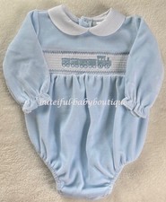 Baby Boys Sky Blue Velour