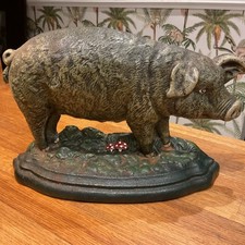 Cast  Iron Pig Doorstop
