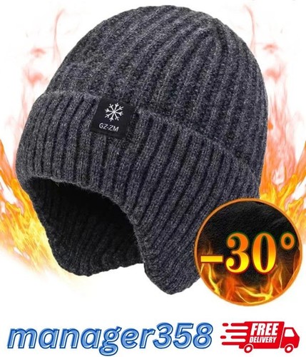 Men winter knitted - knitted, hat