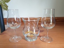 3 BRANDED WHISKY / WHISKEY GLASSES GLENMORANGIE & BOWMORE